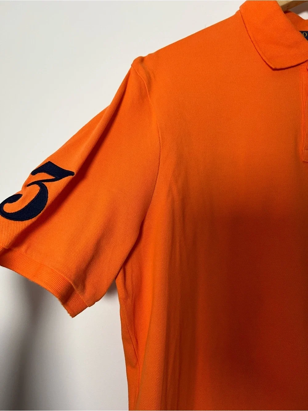 Polo by Ralph Lauren Orange Short-Sleeve Big Pony Polo Shirt - Classic Fit